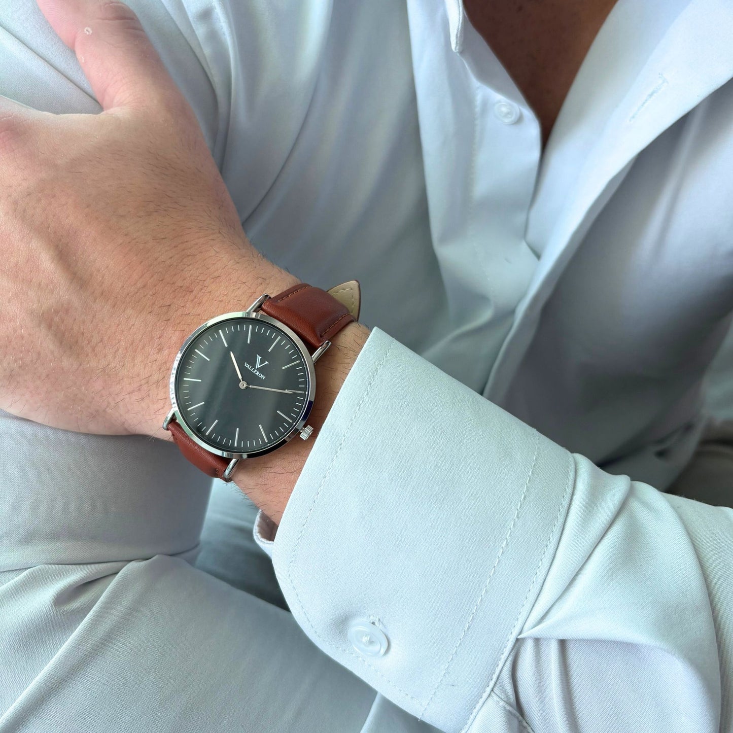 Montpellier Black Silver 40mm