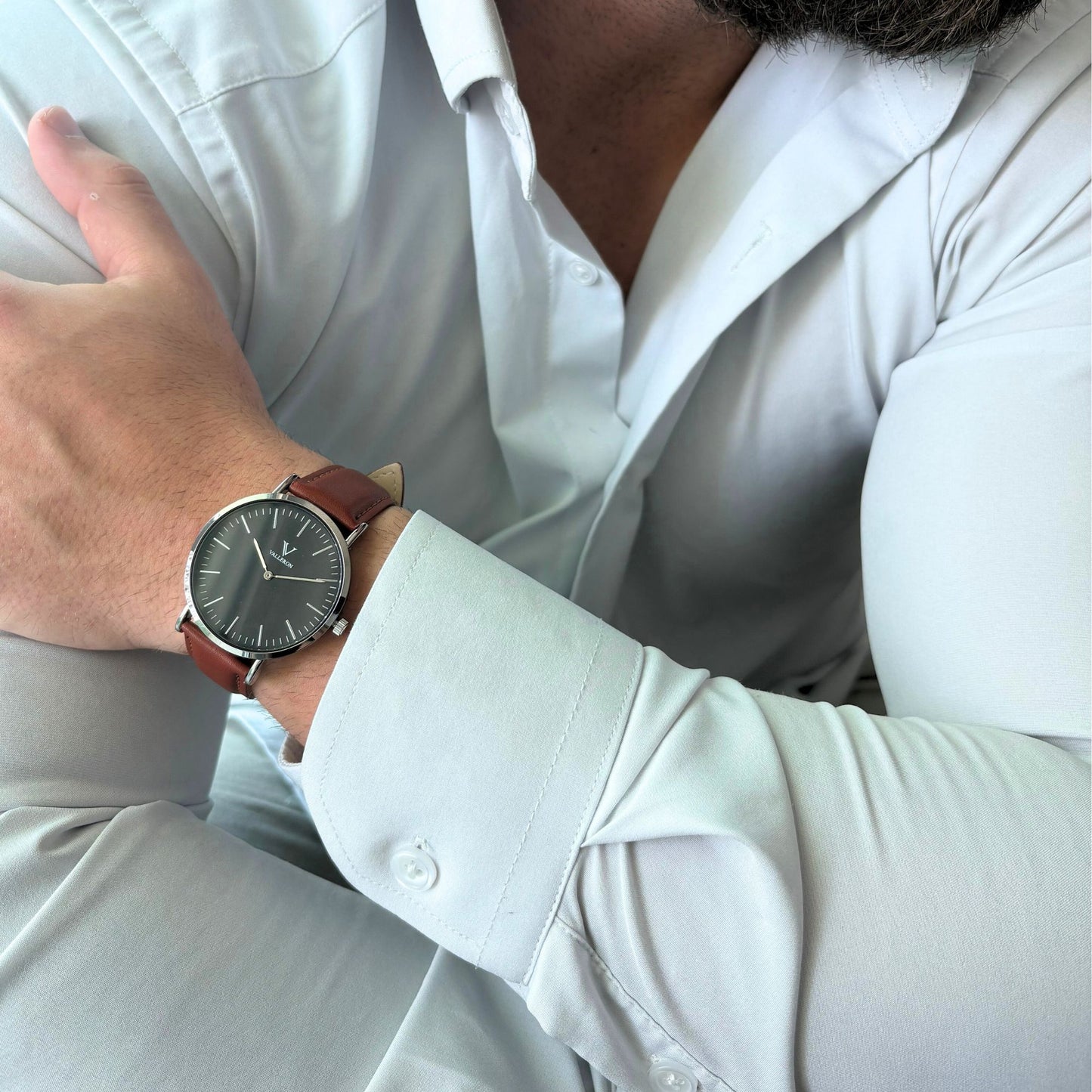 Montpellier Black Silver 40mm