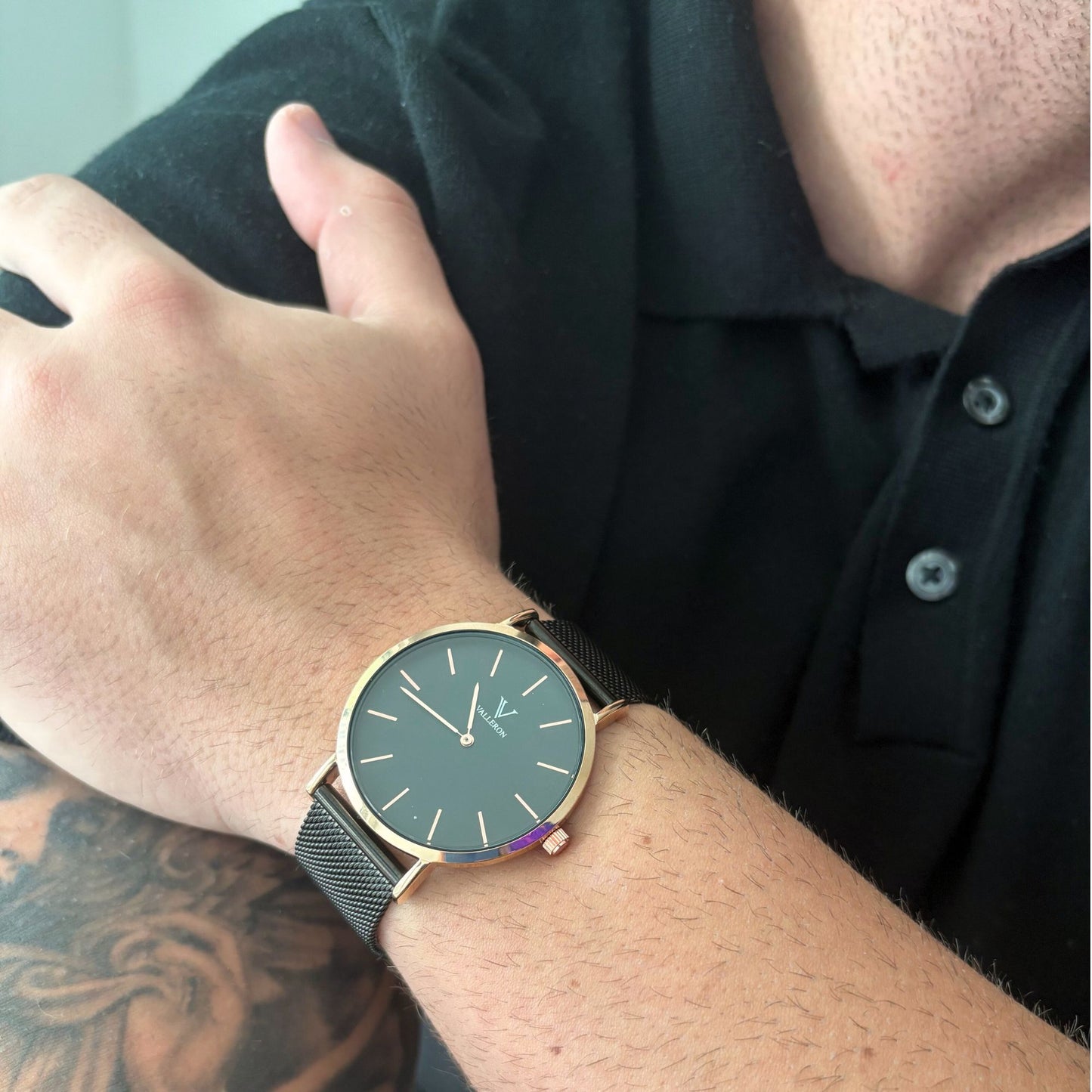 Rennes Black Rose Gold 40mm