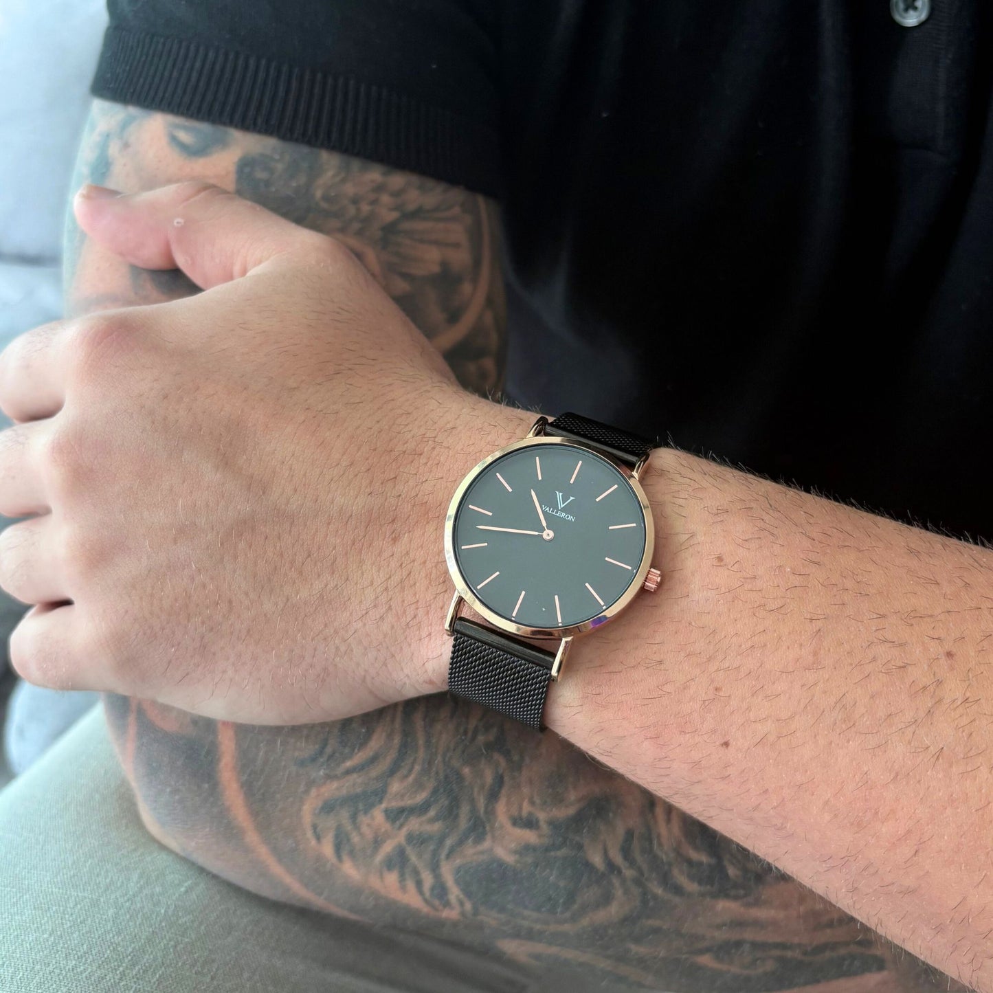 Rennes Black Rose Gold 40mm