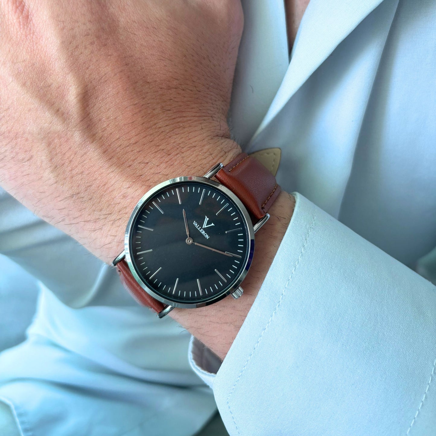 Montpellier Black Silver 40mm