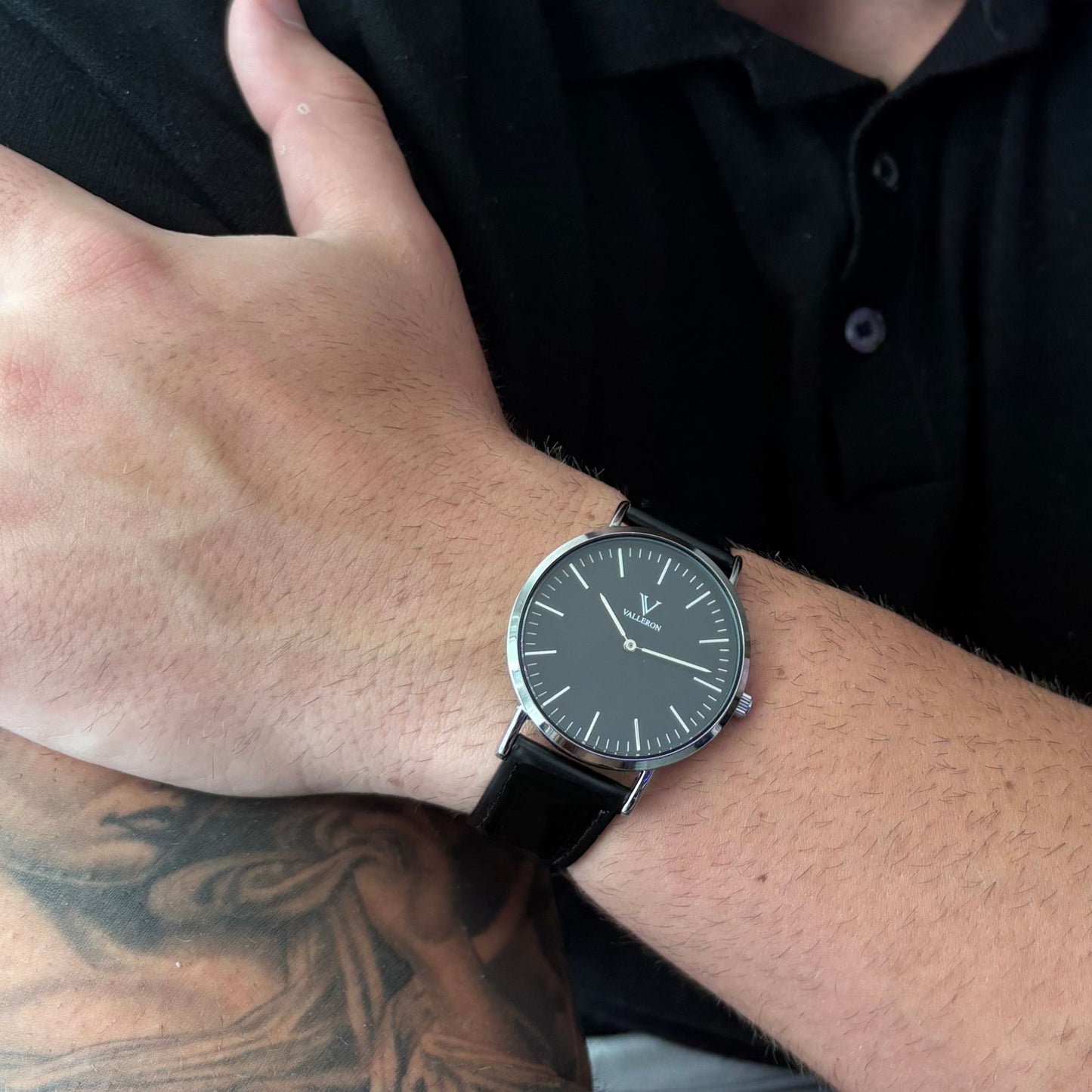 Le Mans Black Silver 40mm